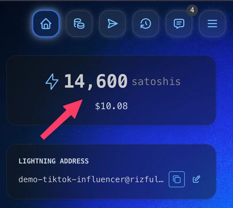 Bonus funds appear in your balance