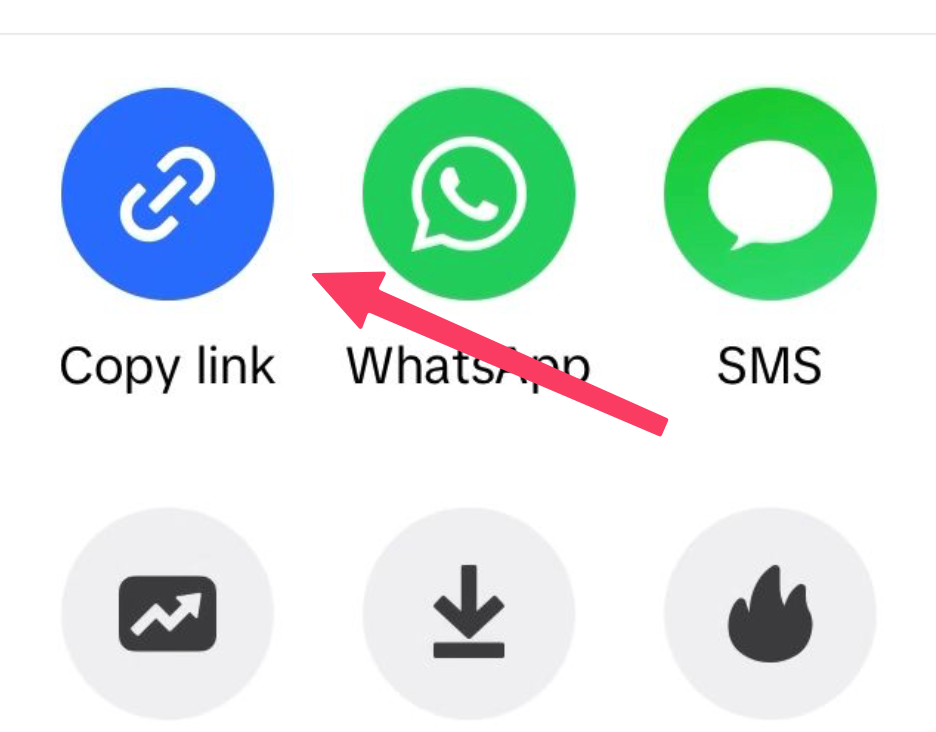 Copy link to your TikTok video
